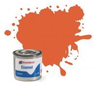 AA0196 Humbrol Number 18 Orange 14ml Gloss Enamel Tinlet